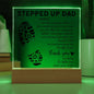 To My Stepped Up Dad | Printed Square Acrylic Plaque
